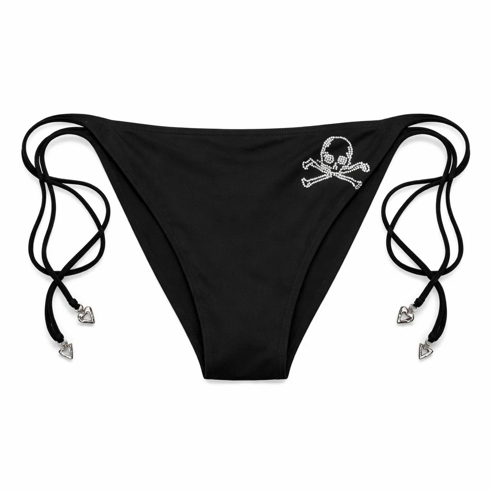 Y2k 2007 Victorias Secret RARE Rhinestone Skull bikini bottoms